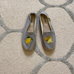 Soludos lemon flat espadrille shoes - size 6.5; never worn!